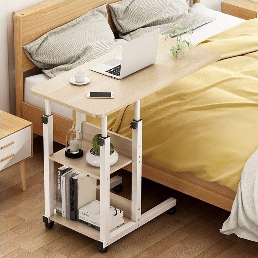 Amazon.co.jp: 調節可能なベッドサイドソファサイドテーブル寝たきりの